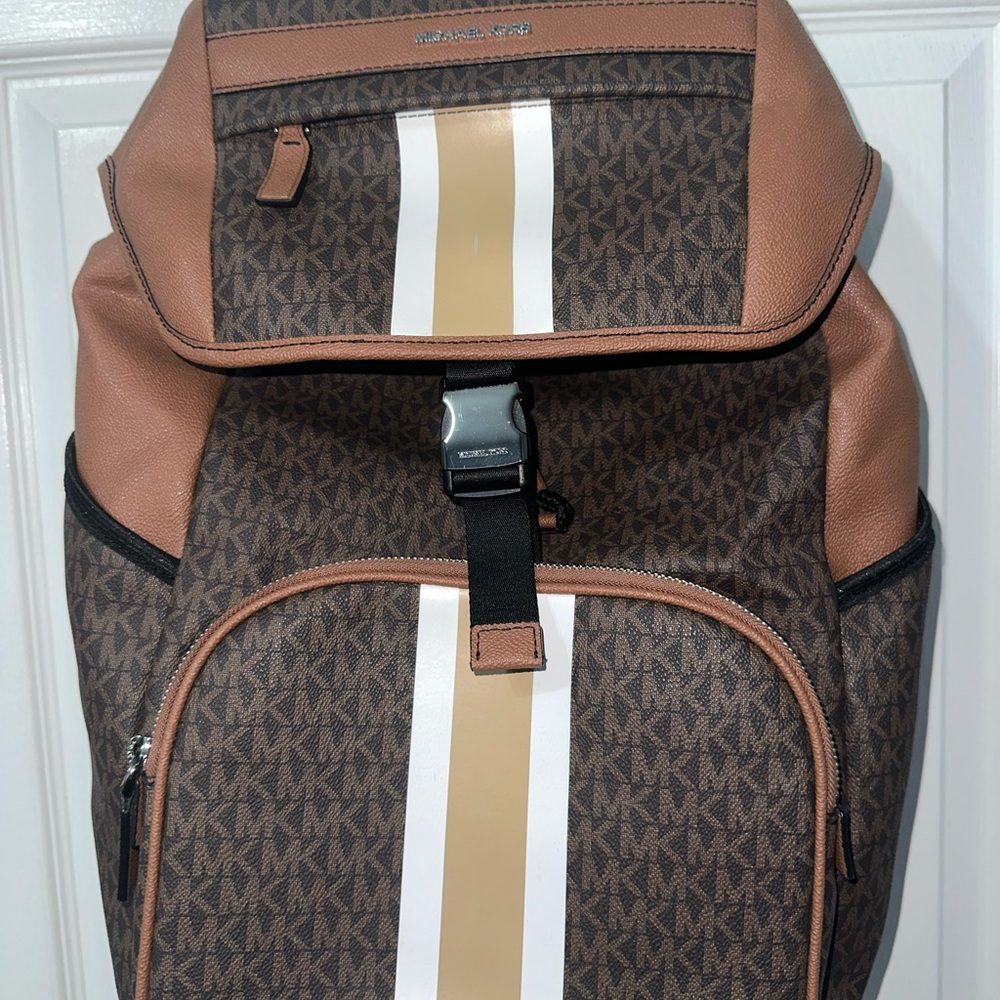 Michael Kors Brown and Gold Backpack - Picture 2 of 6